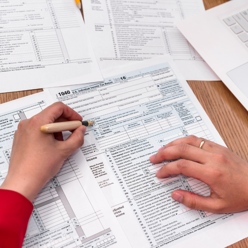 tax consultant planning strategy with local business owner