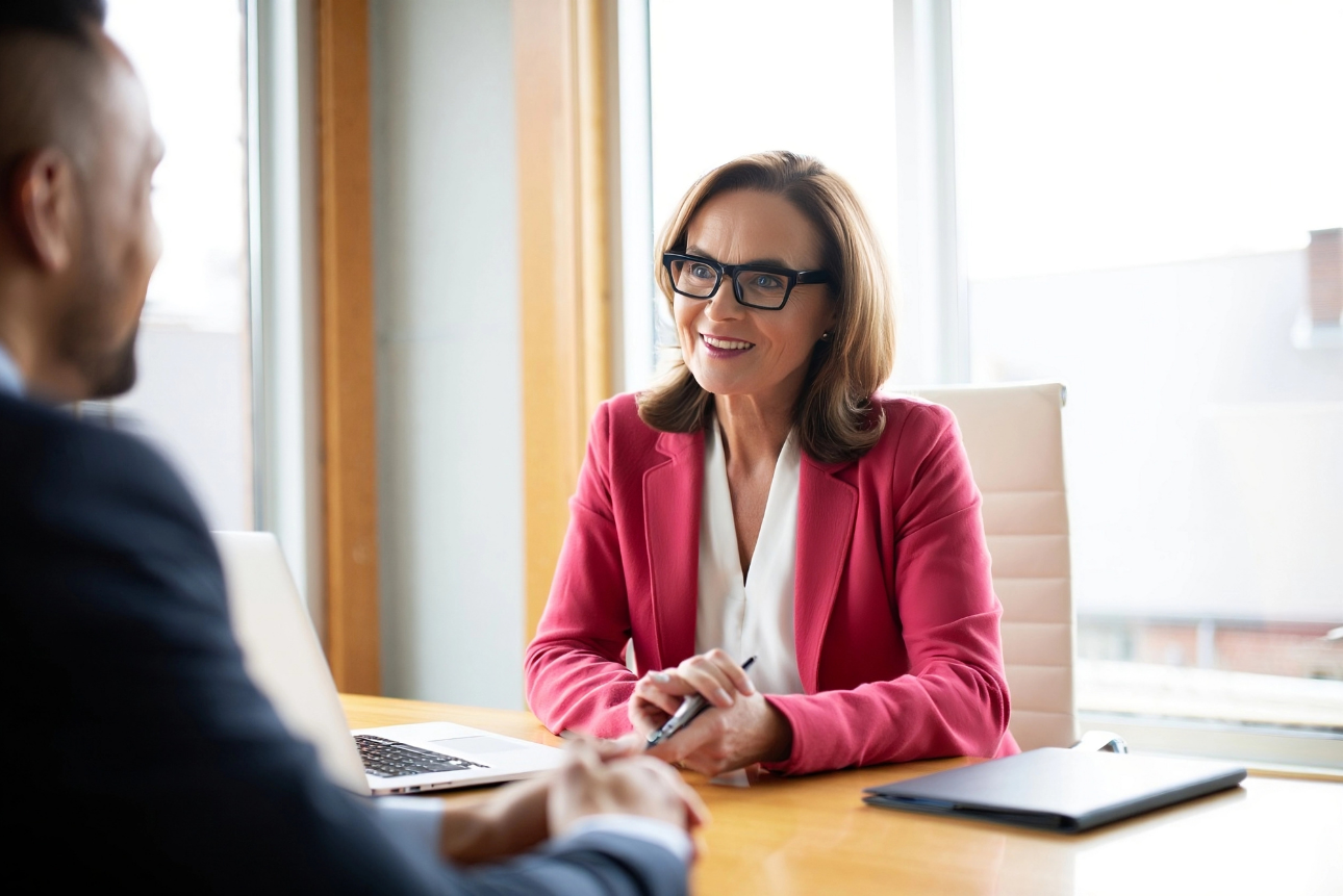 tax professional giving tax advice to client