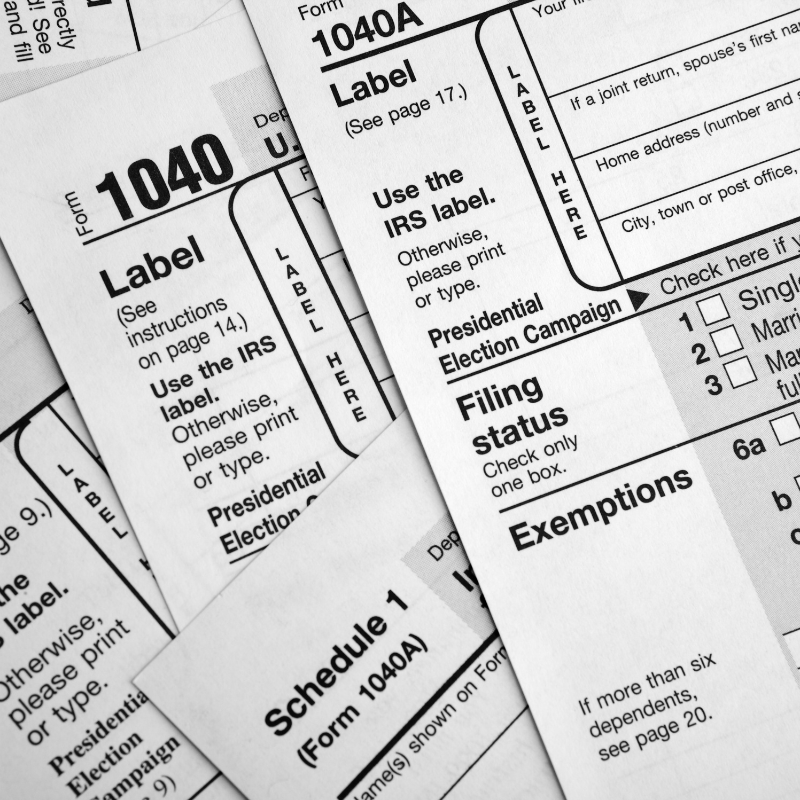 business tax and registration forms ready for filing